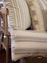 Multi Stripe - Cushion Covers-Bed Linen - Cotton-Sheets on the Line