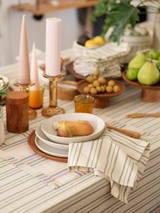 Myrtle Stripe - Tablecloths-Table Linen-Sheets on the Line